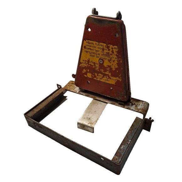 VTG Grote Reflector Metal #77 Emergency Roadside Folding Red USA Home decor - Picture 4 of 14